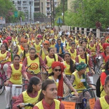 LARGEST GIRLS CYCLE RALLY 2017